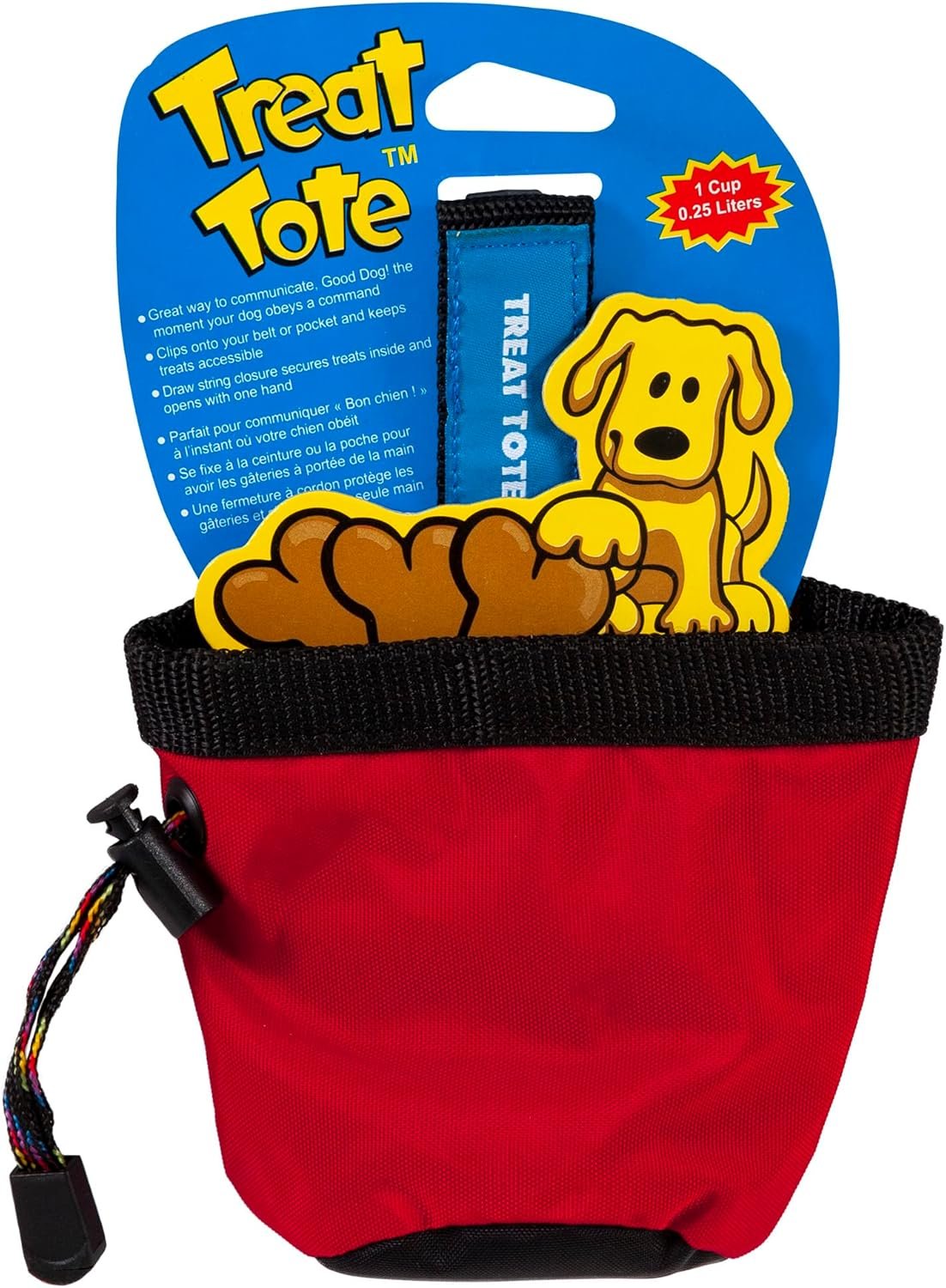 Chuckit Treat Tote Dog Treat Pouch for Puppy Training, 1 Cup Capacity, Assorted Colors - Image 2