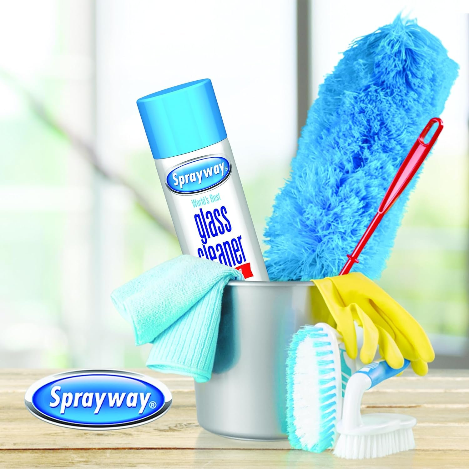 The Award Box Sprayway Glass Cleaner Foam Action Cleaner 19 oz. with Cleaning Cloth in Packaging (3 Pack) - Image 7