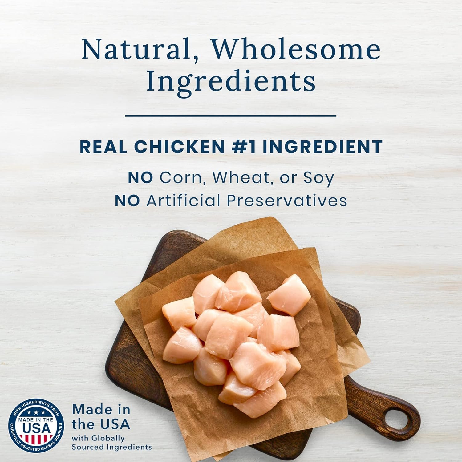 Blue Buffalo True Chews Premium Jerky Cuts Natural Dog Treats, Chicken 12 oz bag - Image 4