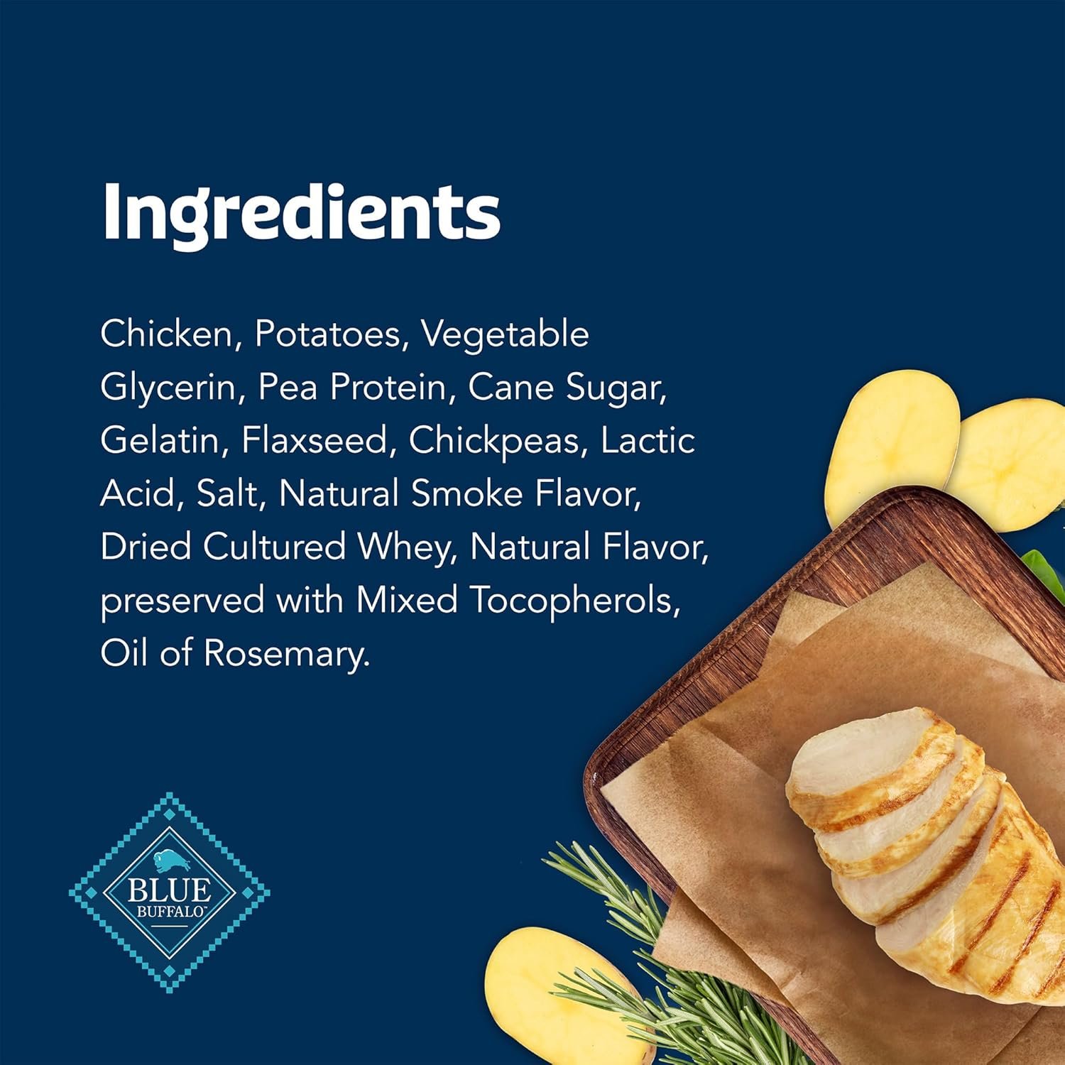 Blue Buffalo Stix Pepperoni-style Dog Treats Made with Natural Ingredients, Chicken Recipe, 24-oz. Bag - Image 6