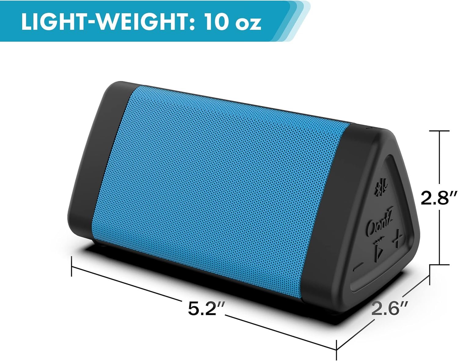 OontZ Angle 3 Blue Bluetooth Speaker with Bracket and Clamp Mount, Portable IPX5 Waterproof Speaker - Image 9