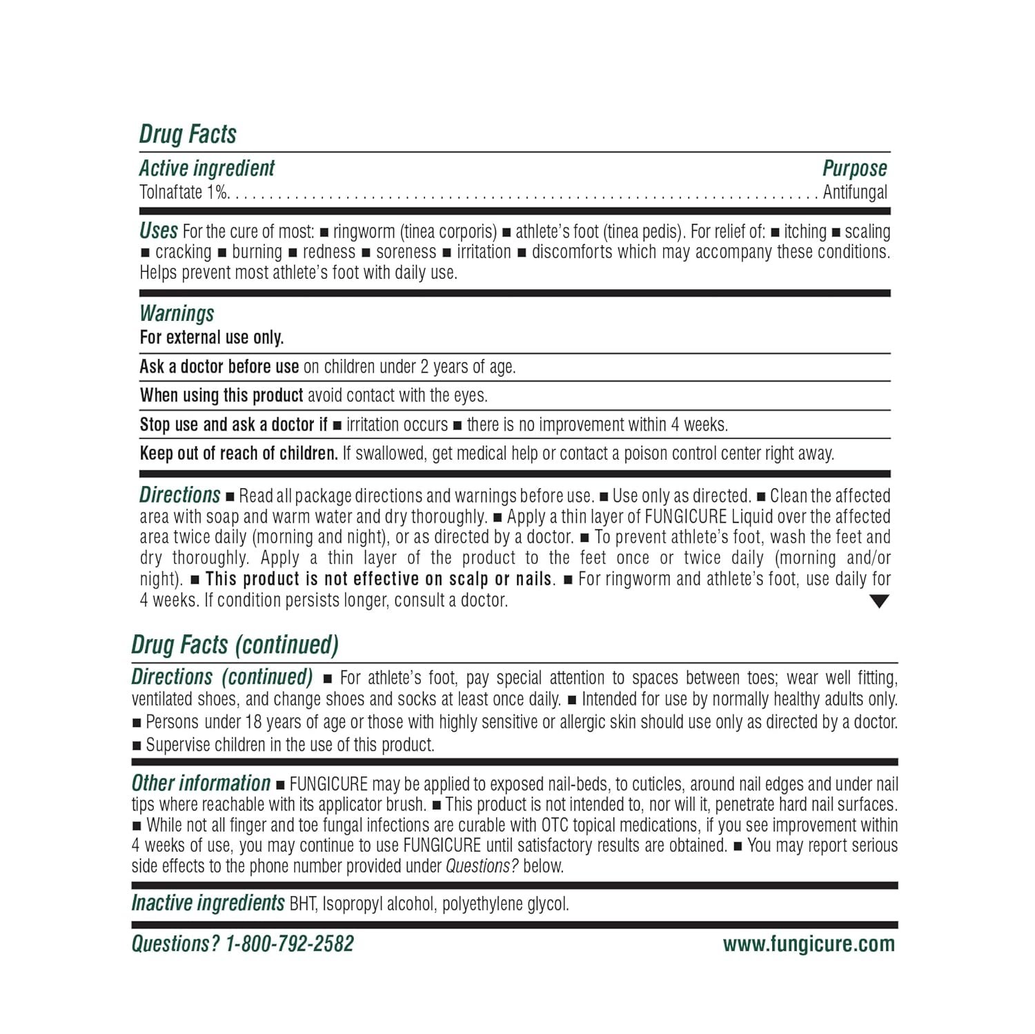 FUNGICURE Anti-Fungal Liquid - Kills 6 Types of Fungus - Clinically Proven - 1 fl oz - Image 5