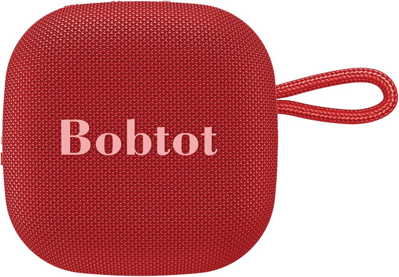 Bobtot Bluetooth Speaker Portable Wireless Speakers - 16 Hours Playtime Waterproof Speaker, Loud Stereo Sound, Mini Speaker with TWS, Built-in Mic, Strap to Carry for Home Travel Sport, Red - Image 10