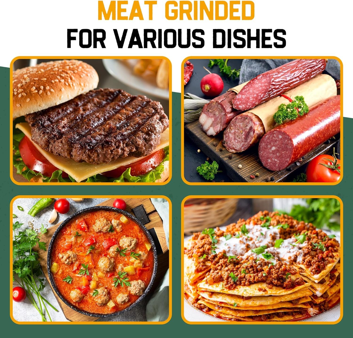 #8 Electric Meat Grinder, 0.4 HP 300W, Copper Motor, Heavy Duty Stainless Steel Industrial Meat Grinder, Ideal for Commercial and Regular Use - Image 9