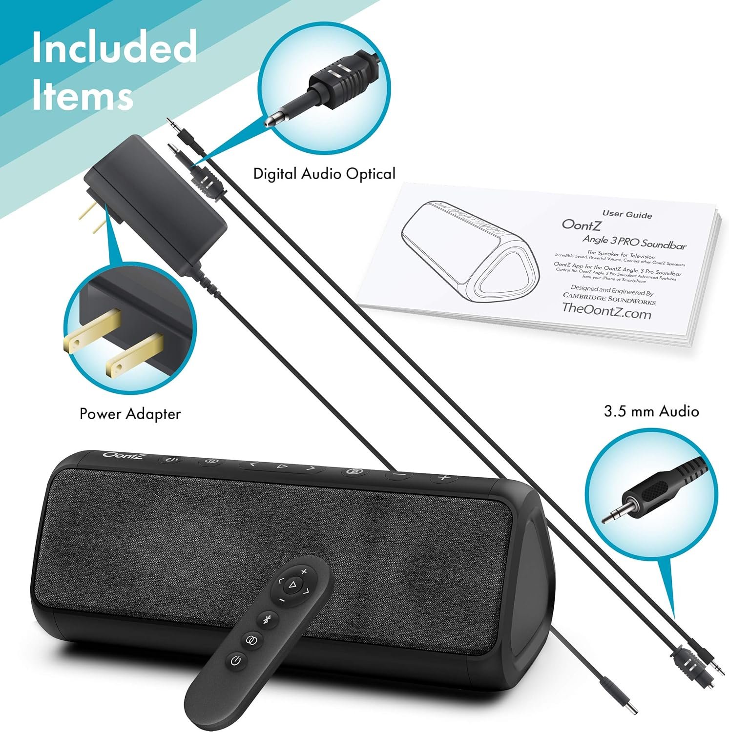 OontZ Soundbar Bluetooth Speaker, with Optical Input Jack for Your TV or Connect Wireless via Bluetooth to Any Bluetooth Enabled Device - Image 6