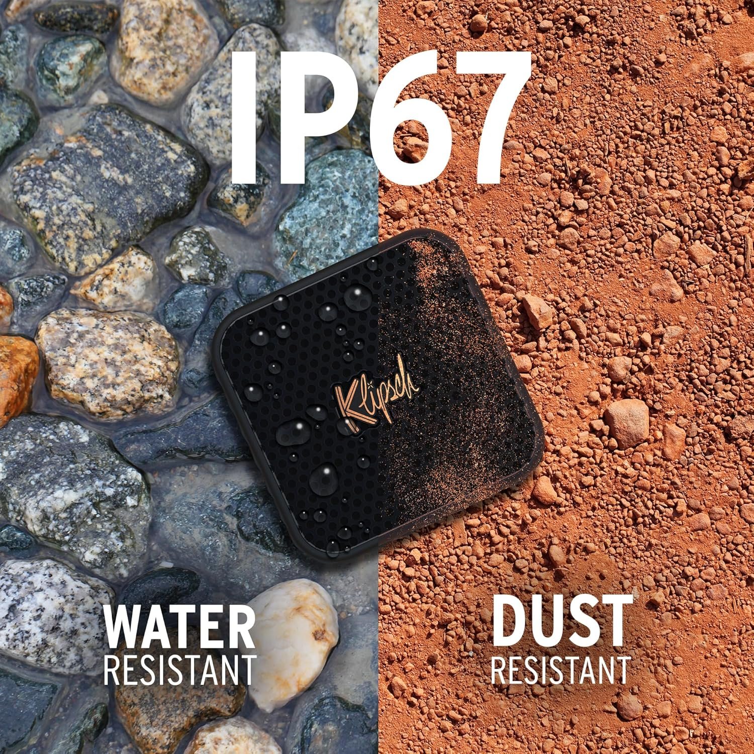 Klipsch The Austin Portable Bluetooth Speaker with a 1.5" Full Range Driver, IP67 dust and Waterproof Rating, 12 Hours of Playtime for a Premium Live Concert Experience - Image 4