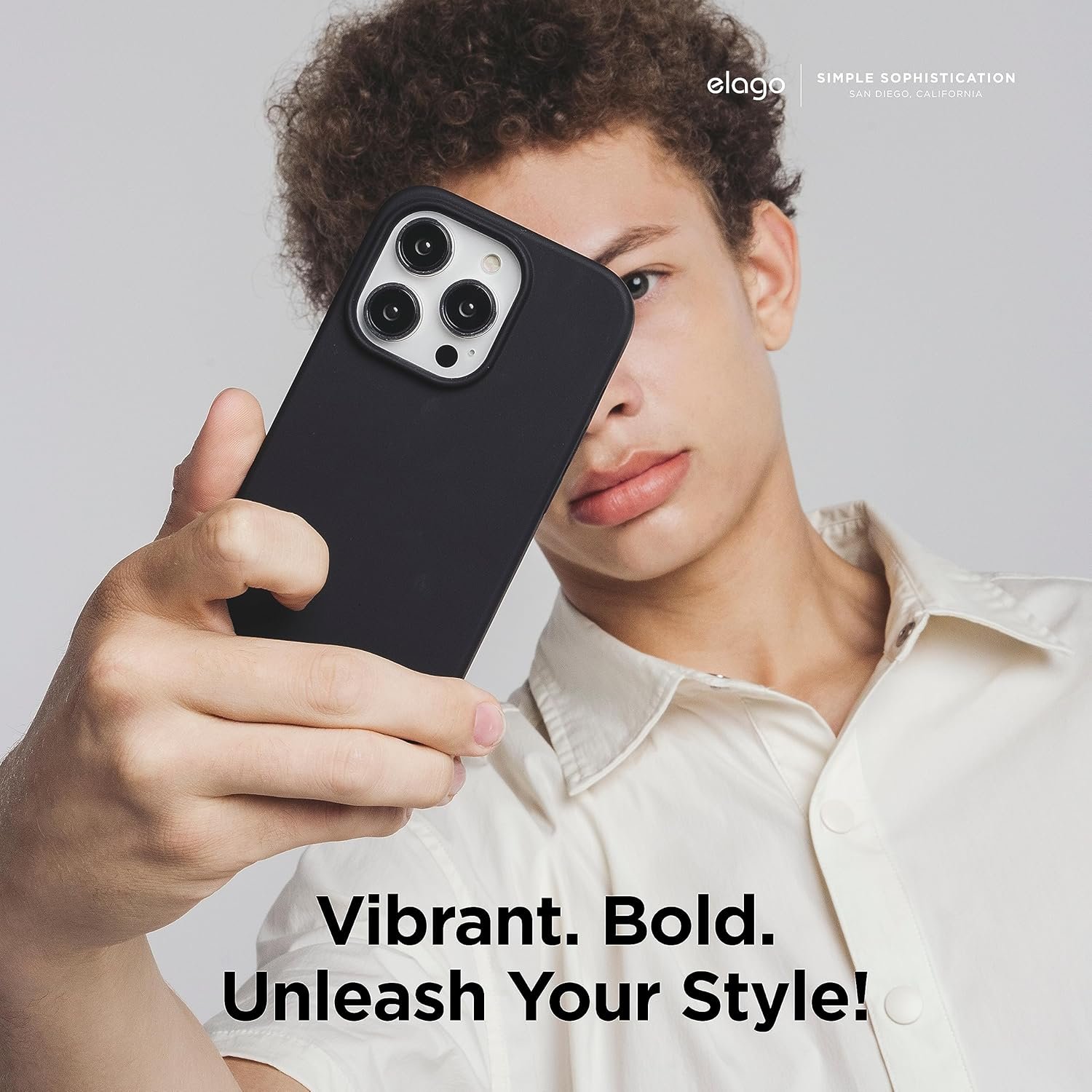 elago Compatible with iPhone 15 Pro Max Case, Liquid Silicone Case, Full Body Protective Cover, Shockproof, Slim Phone Case, Anti-Scratch Soft Microfiber Lining, 6.7 inch (Black) - Image 7