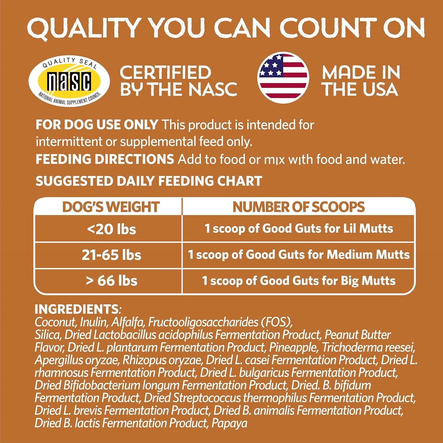 Good Guts for Lil Mutts Probiotic for Dogs, Billions of CFUs, 11 Strains, 5 Digestive Enzymes, 2 Prebiotics, Digestive Gut Health for Dogs, Adult & Puppy Probiotics Supplements (30 Days) - Image 9