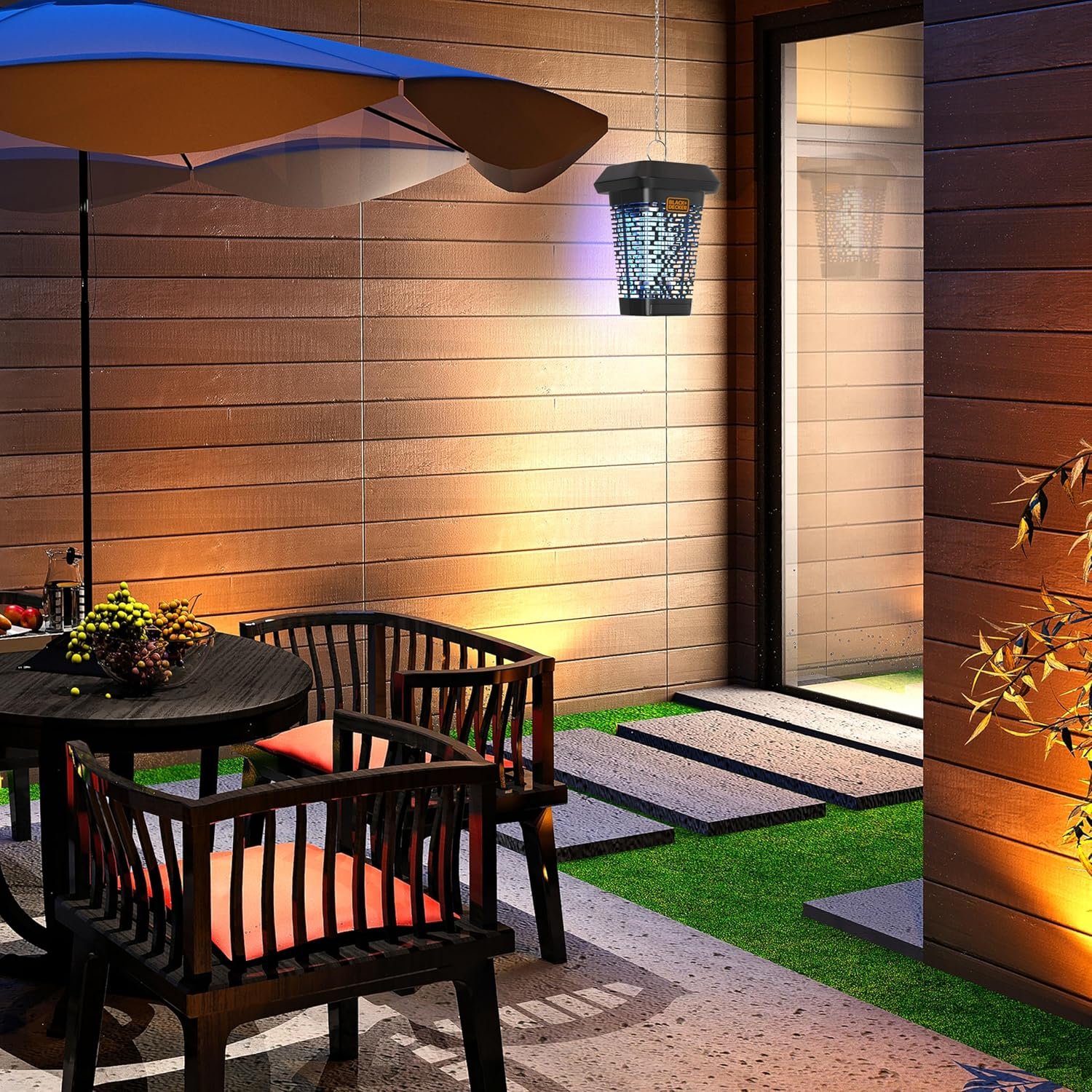 BLACK+DECKER Bug Zapper Indoor- Mosquito Zapper- Mosquito Killer- Fly Zapper 1 Acre Outdoor Coverage for Home, Garden & More, Free Bulb Included - Image 6