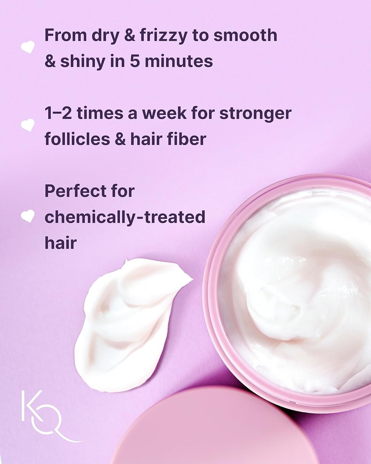 Keranique Hair Mask - Deep Repair and Intense Hydration for Damaged, Dry, Fine Hair with Keratin Protein - Image 3