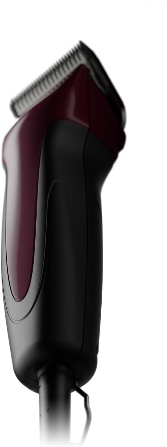 Andis 68530 Excel Professional 5-Speed Detachable Blade Clipper Kit - Animal/Dog Grooming, Rotary Motor, Soft-Grip Anti-Slip Housing, 14-Inch Cord, for All Coats & Breeds, SMC, Burgundy - Image 6