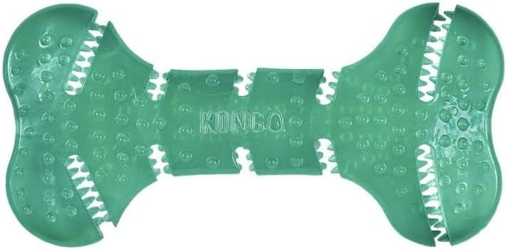 KONG Squeezz Dental Bone - Dog Toy for Cleaning Teeth - Flexible Chew Toy for Gentle & Mild Chewers - for Medium/Large Dogs - Image 7