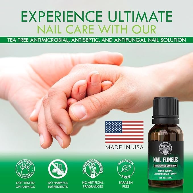 Viking Revolution Toenail Fungus Treatment Extra Strength with 1% Tolnaftate OTC - Nail Fungus Treatment for Toenail Tea Tree Oil Fungus Nail Treatment - Athletes Foot Toe Fungus Treatment Oregano Oil - Image 5