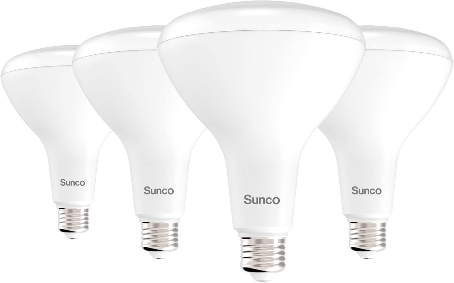 Sunco Lighting - 4 Pack BR40 Light Bulbs, LED Indoor Flood Light, Dimmable, CRI94 2700K Soft White, 100W Equivalent 17W, 1400 Lumens, E26 Base, Indoor Home Recessed Can Lights, High Lumens - UL - Image 2