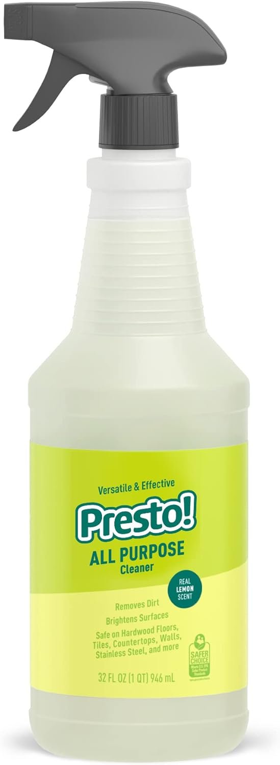 Amazon Brand – Presto! All Purpose Cleaner, Lemon Scent, 32 fl oz, Pack of 2 - Image 3