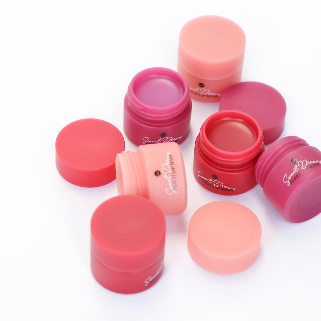 Sweet Dreams Mini Lip Mask 5g(3 Set)- Nourishing, Plumping and Hydrating Lip Balm | Vegan Lip Sleeping Mask | Korean beauty | Hyaluronic Acids + Vitamin C + Shea Butter + Antioxidants-CherryBerryPeach - Image 8