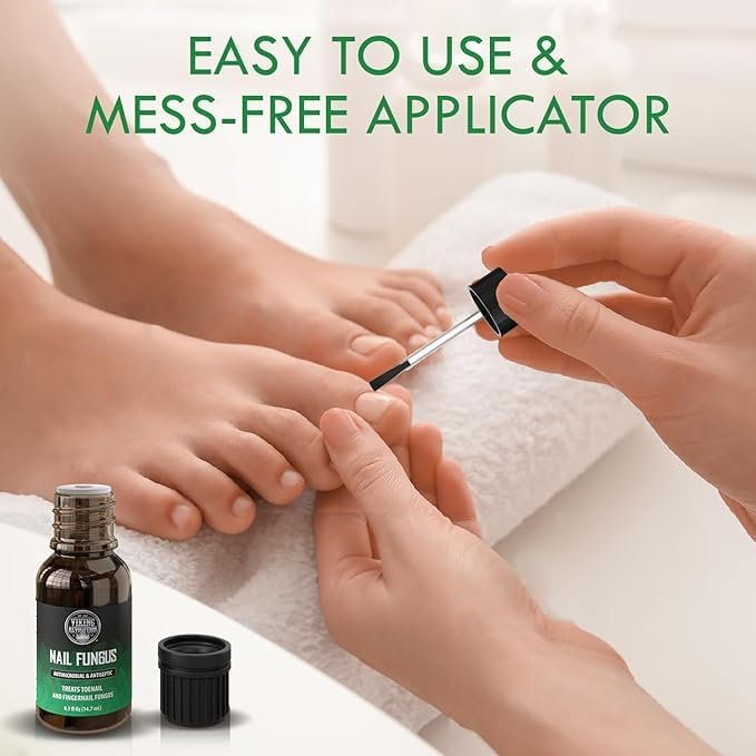 Viking Revolution Toenail Fungus Treatment Extra Strength with 1% Tolnaftate OTC - Nail Fungus Treatment for Toenail Tea Tree Oil Fungus Nail Treatment - Athletes Foot Toe Fungus Treatment Oregano Oil - Image 7