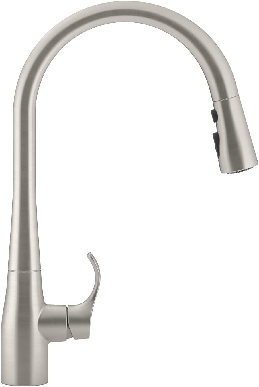KOHLER 596-VS Simplice Pull Down Kitchen Faucet, 3-Spray Faucet, Kitchen Sink Faucet with Pull Down Sprayer, Vibrant Stainless, High Arch - Image 3