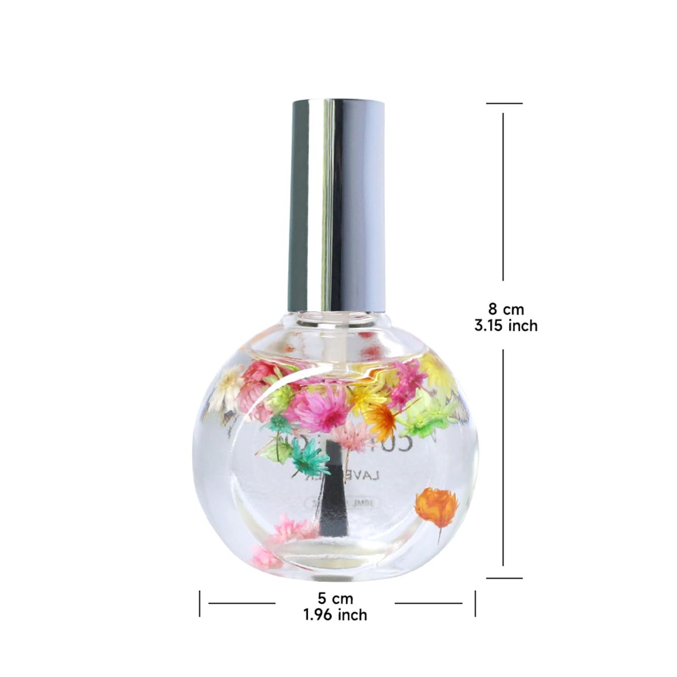 NOVAL Cuticle Oil with Flowers for Nails, Brush Cuticle Oil for Nail Growth, Moisturizing, Strengthening Oil for Cuticles, with Natural Flower, 1 fl.oz (Jasmine) - Image 3