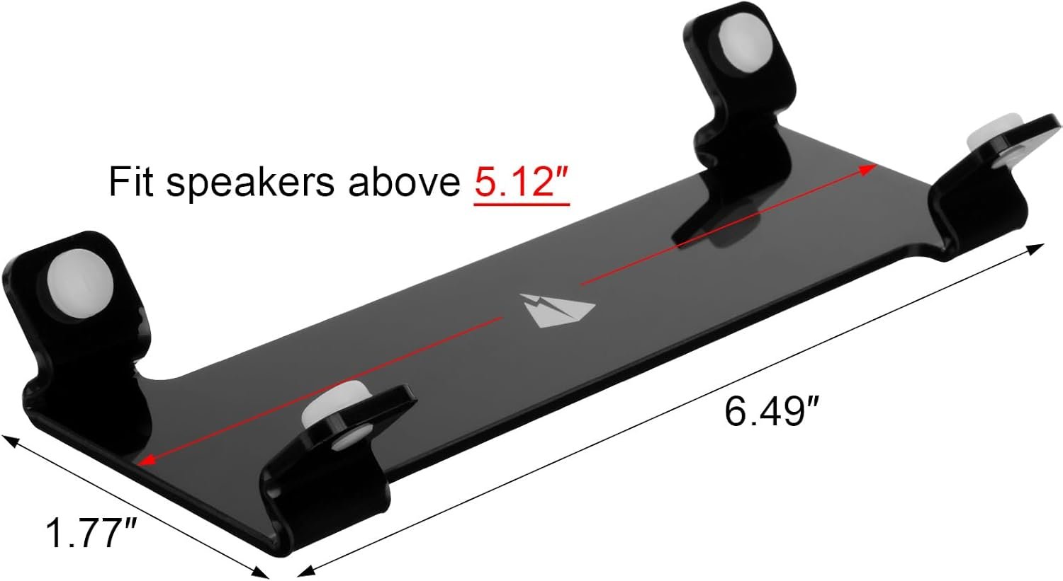 Desktop Stand for JBL Flip 4/FLip 5/Flip 6, TXEsign Acrylic Bluetooth Speaker Stand Holder Desk Display Stand Table Stand Holder for Cylindrical Speakers(Black) - Image 8