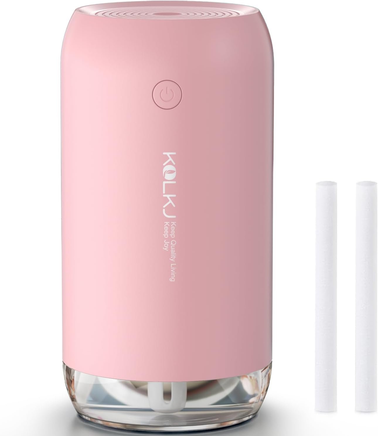 Portable Mini Humidifier, Small Cool Mist Humidifiers 350ml Quiet USB Personal Desktop Air Humidifier for Bedroom Home Plants Car Baby indoor Office with 2 Mist Modes Auto Shut-off(Pink) - Image 2