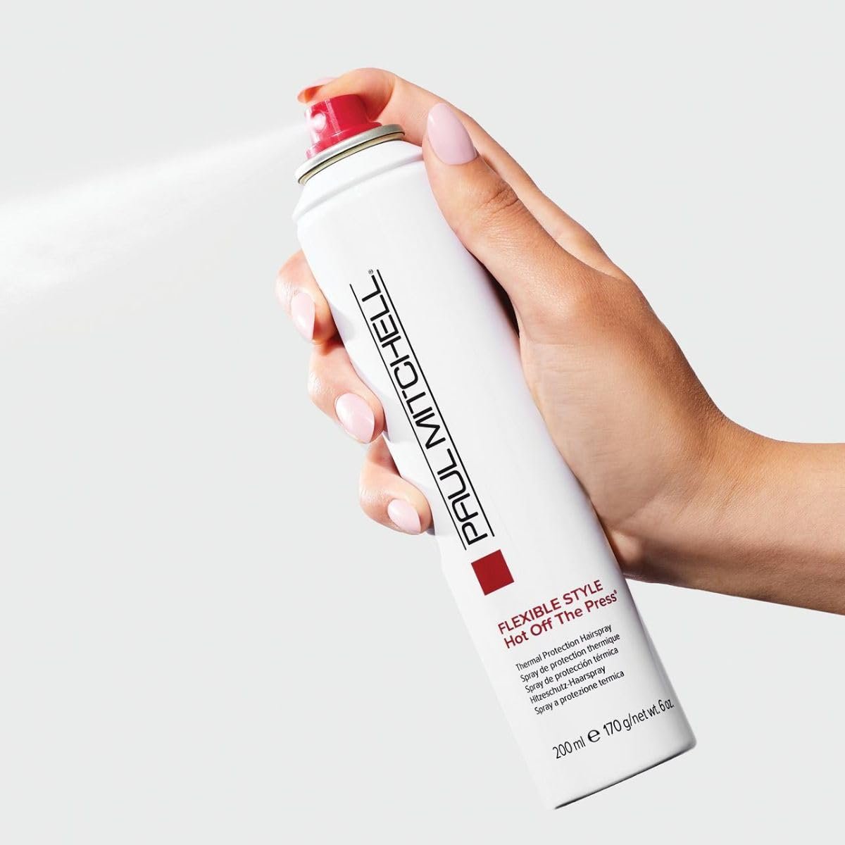 Paul Mitchell Hot Off The Press Thermal Protection Hairspray, Perfect Prep + Finish For Heat Styling, For All Hair Types, 6 oz - Image 3