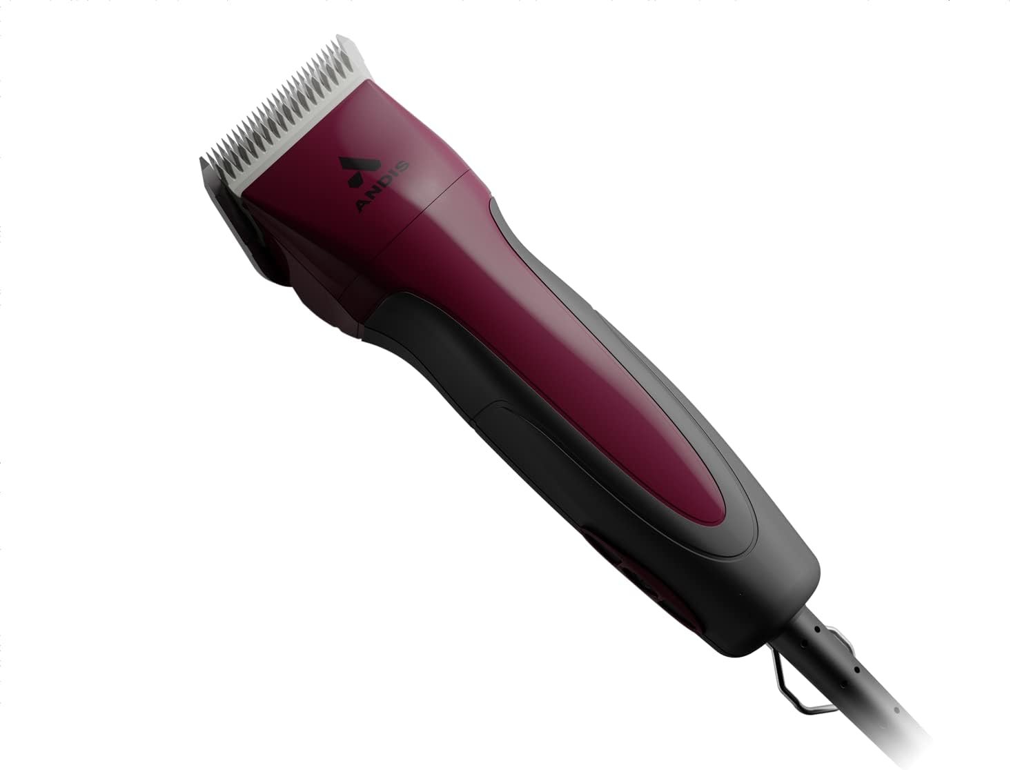 Andis 68530 Excel Professional 5-Speed Detachable Blade Clipper Kit - Animal/Dog Grooming, Rotary Motor, Soft-Grip Anti-Slip Housing, 14-Inch Cord, for All Coats & Breeds, SMC, Burgundy - Image 5
