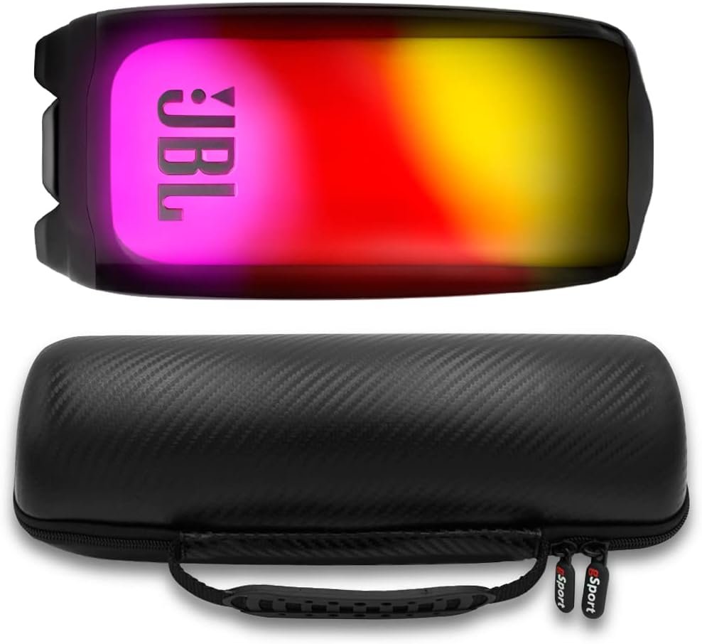 JBL Pulse 5 Waterproof Portable Bluetooth Speaker with 360 Color LED and gSport Case (Black) - Image 2