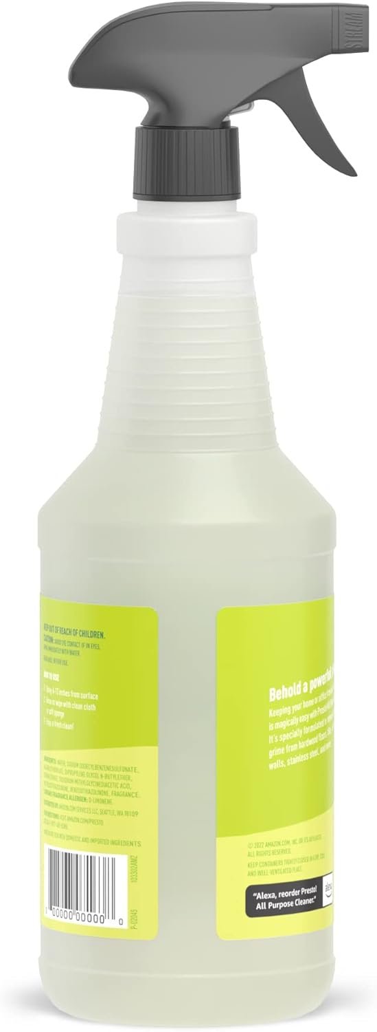 Amazon Brand – Presto! All Purpose Cleaner, Lemon Scent, 32 fl oz, Pack of 2 - Image 7