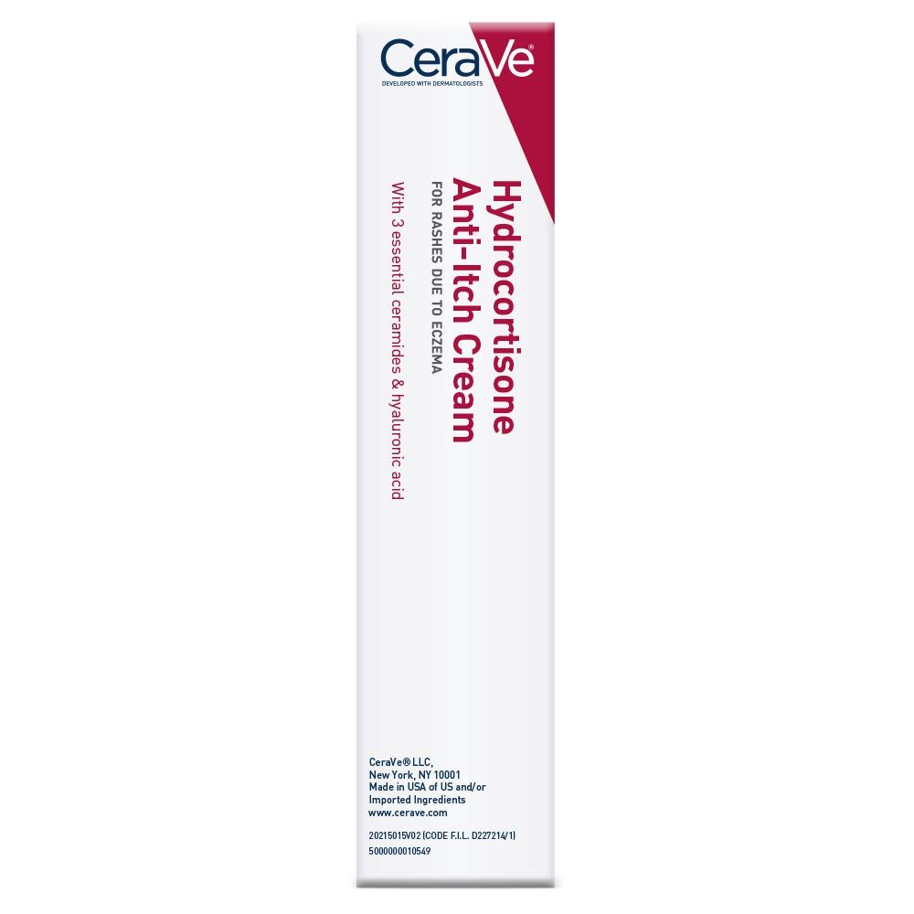 CeraVe 1% Hydrocortisone Anti-Itch Cream | Fragrance-Free Relief for Eczema-Prone & Dry Skin | 1 Ounce - Image 12