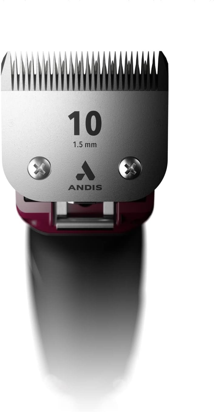 Andis 68530 Excel Professional 5-Speed Detachable Blade Clipper Kit - Animal/Dog Grooming, Rotary Motor, Soft-Grip Anti-Slip Housing, 14-Inch Cord, for All Coats & Breeds, SMC, Burgundy - Image 3