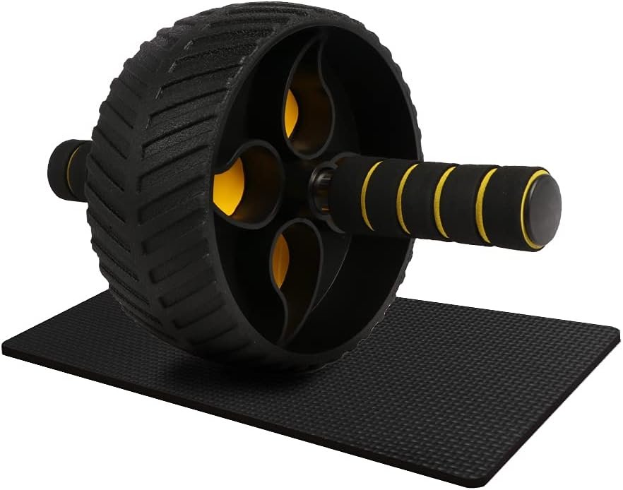 Ab Roller Wheel , Abs Workout Equipment for Abdominal Core Strength Training Exercise Wheels for Home Gym Trainer Wider Ab Machine with Knee Pad Accessories - Image 2