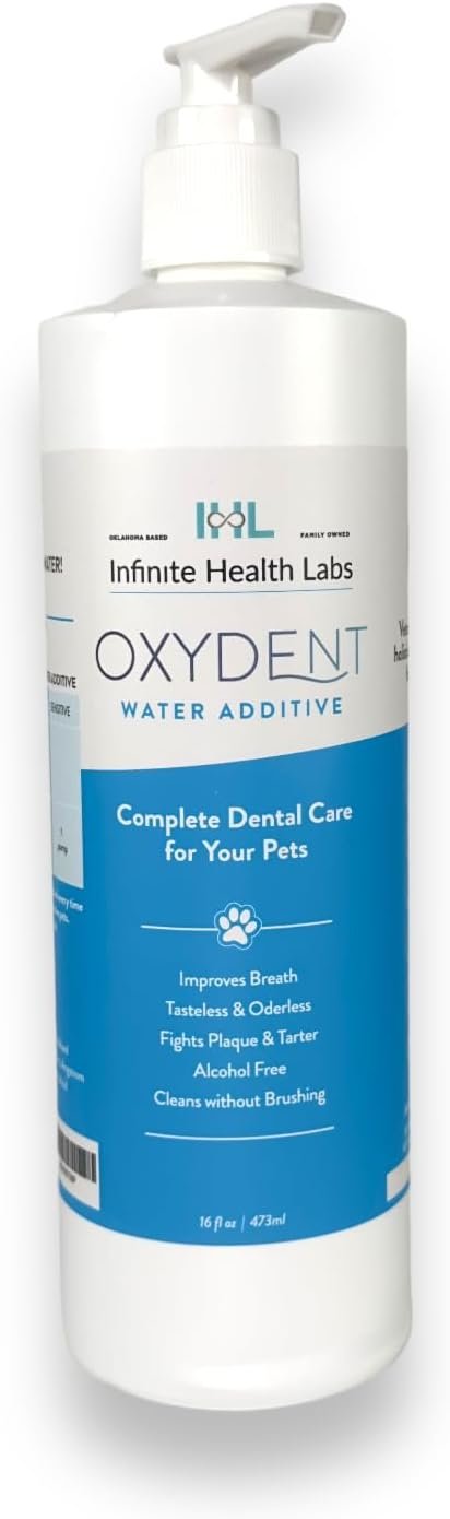 Oxydent Premium Pet Dental Care Solution - Pet Water Additive & Mouthwash for Teeth Cleaning - Eliminate Bad Dog & Cat Bad Breath - Dog Dental Rinse - Fights Tartar & Plaque - Image 2