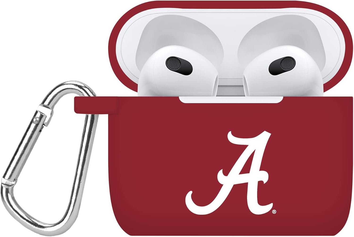 AFFINITY BANDS Alabama Crimson Tide Silicone Case Cover Compatible with Apple AirPods Gen 3 (Crimson) - Image 2