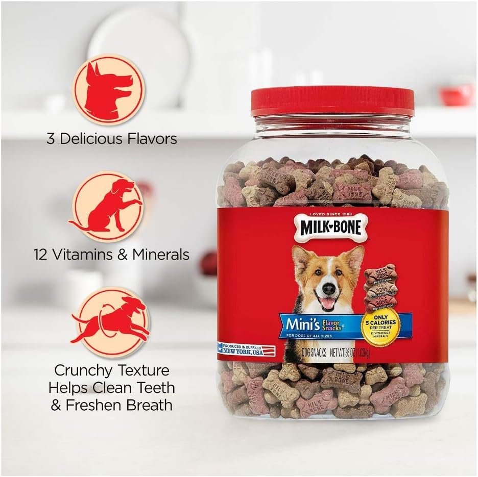 Two 36 oz. Canisters Milk-Bone Mini's Flavor Snacks, I AM Capable Magnet and Dogs Life Nation Branded Waste Bag Bundle - Image 5
