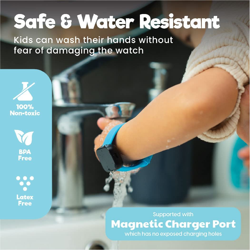 Potty Training Watch for Kids V2 – A Water Resistant Potty Reminder Device for Boys & Girls to Train Your Toddler with Fun/Musical & Vibration Interval Reminder with Potty Training eBook (Sky) - Image 4