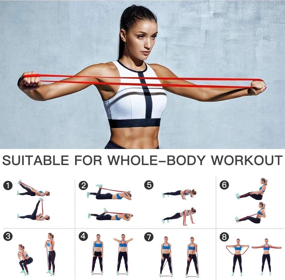 Pull-Up Bands Resistance-Bands Exercise-Bands - Pull up Assistance Bands Workout Bands Resistance for Women Long Resistance Bands Resistance Loop Bands Perfect for Gym Home - Image 6