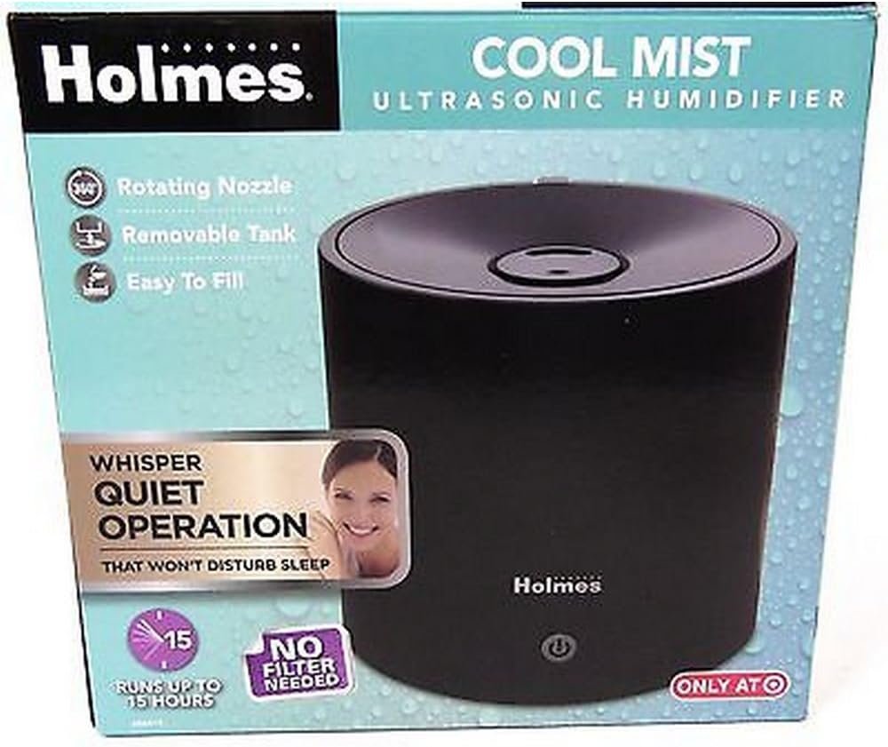 Holmes Cool Mist Ultrasonic Cylinder Humidifier - Black - Image 3