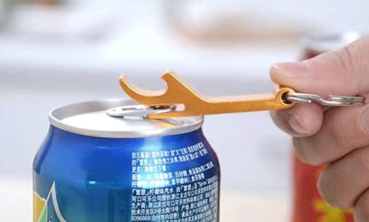 KitchenHelper Portable Compact Electric Cordless Can Opener, and bonus bottle opener, Cranberry - Image 5