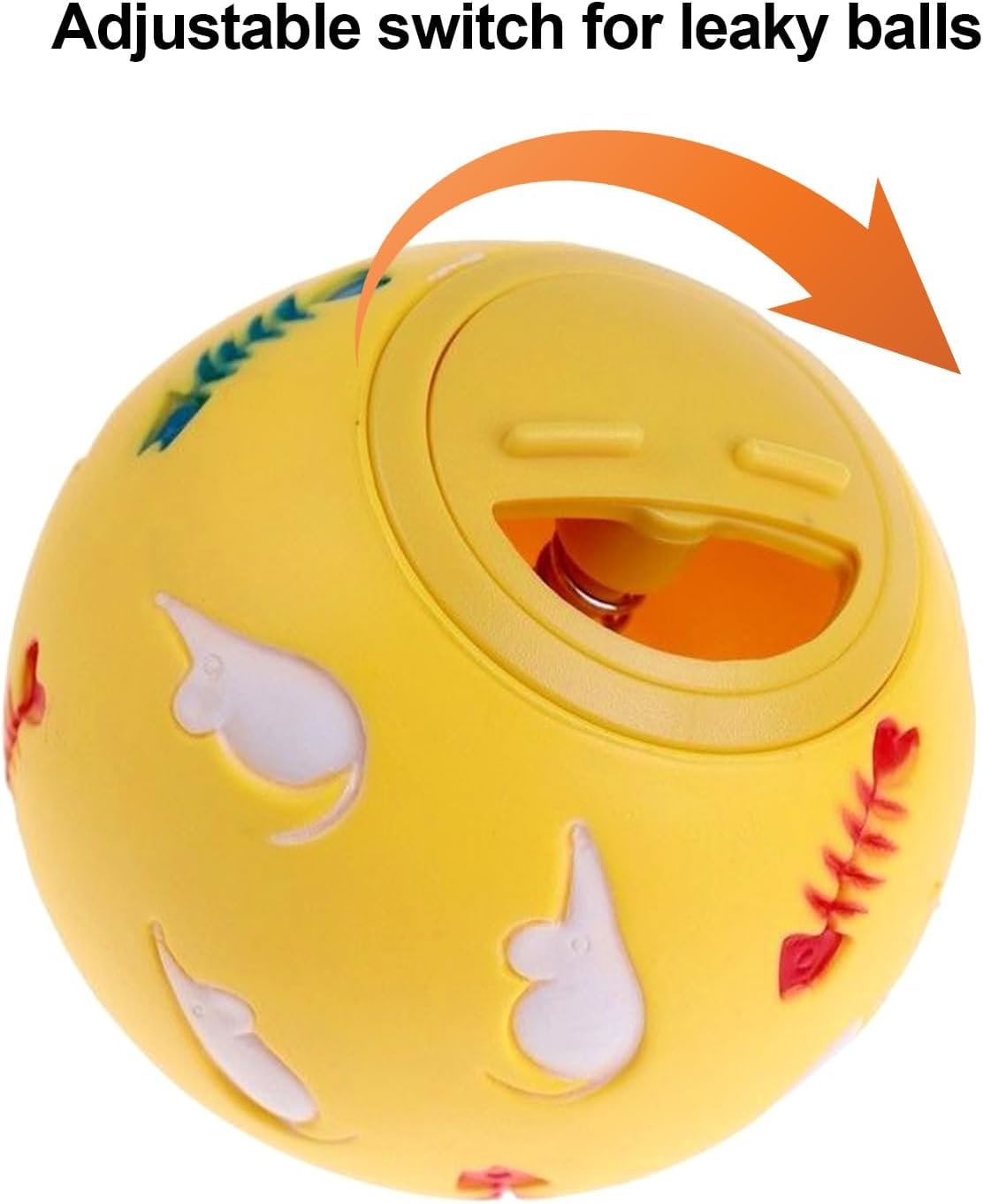 Shudyear Snack Ball for Small Animals,Bunny Rat Toys for Pet Rats ,Beneficial for Pet Activities and Health(Fish bone) - Image 3