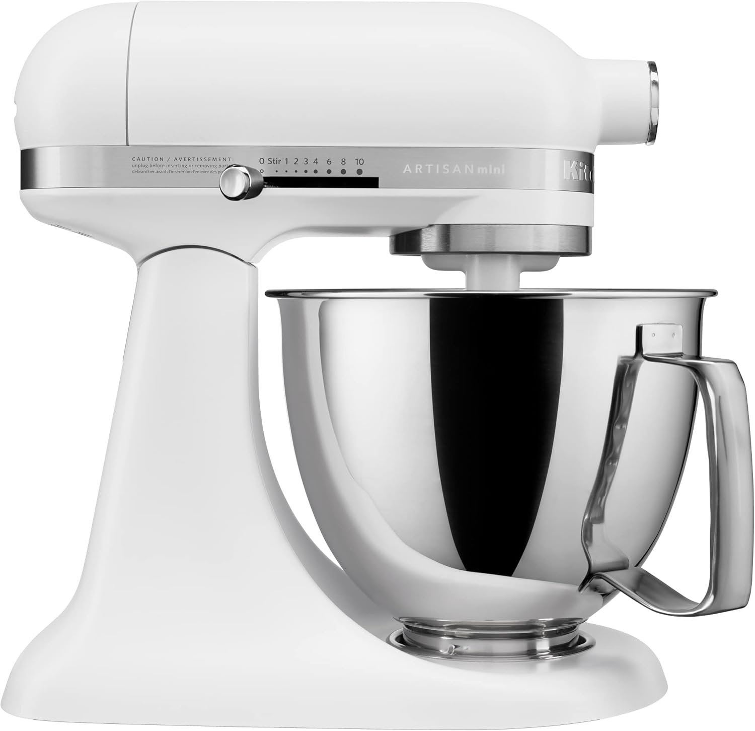 Kitchenaid Artisan Mini Plus 3.5-Qt. Tilt-Head Stand Mixer with Flex Edge Beater,Matte White - Image 2