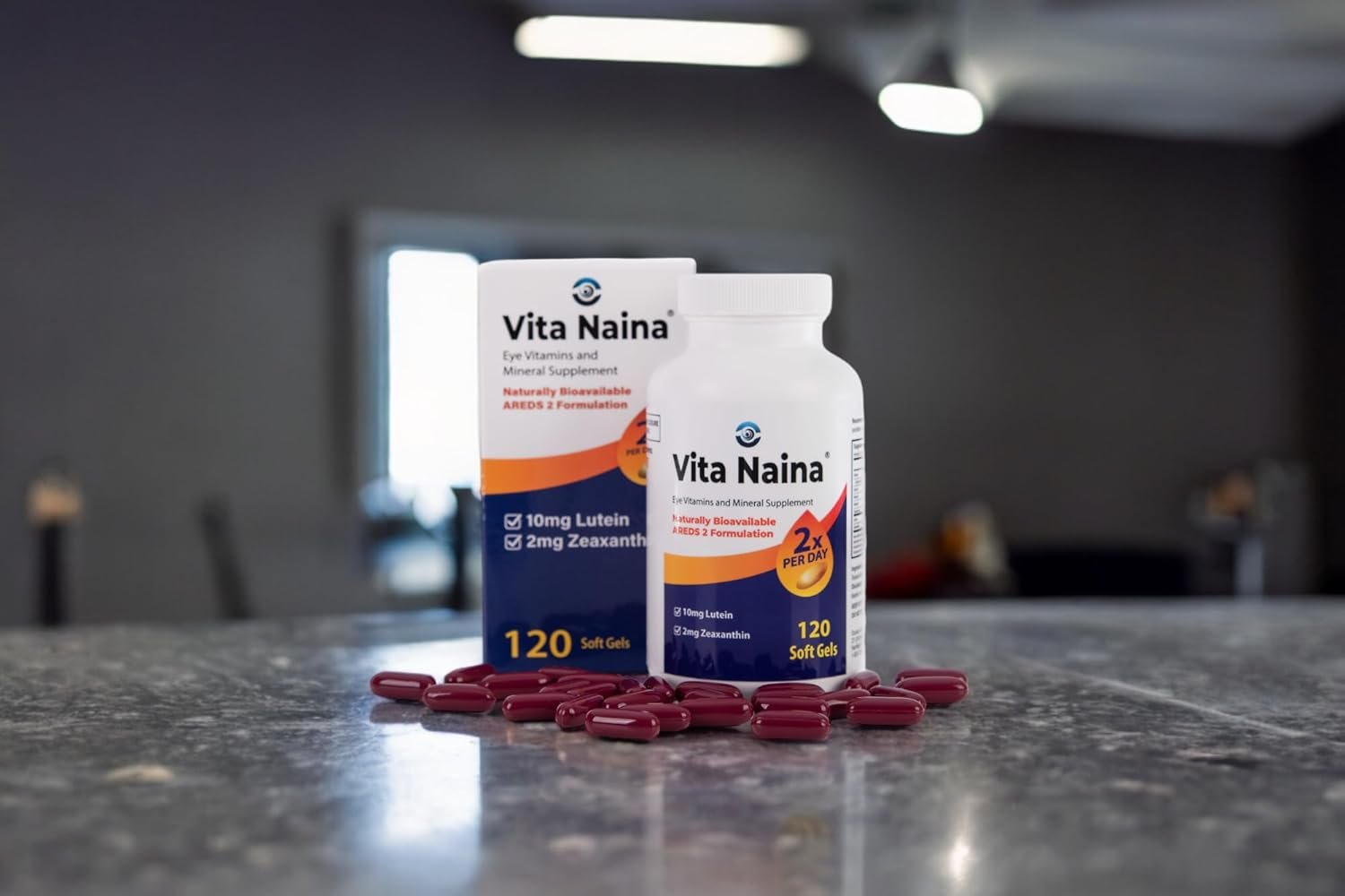 Vita Naina (120 SoftGels) | AREDS2 Eye Vitamins and Mineral Supplement (Zeaxanthin 2mg) | High Bioavailability and Bio-Absorption Formula | Easy on Your Digestive System | Easy to Swallow - Image 8