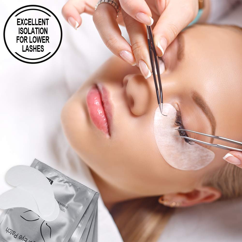 Ocim 100 Pairs Under Eye Pads, Eyelash Extension 100% Natural Hydrogel Patch Lash Gel Pad for Extensions supplies, Beauty Makeup Mask Kit - Image 7