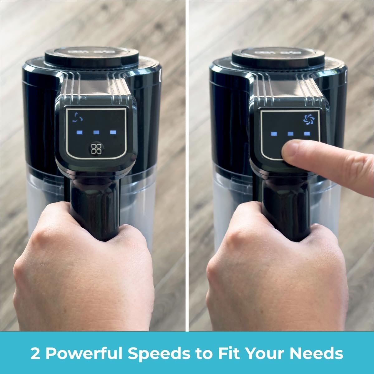 EyeVac Reach 6-in-1 Cordless Stick Vacuum | Lightweight Powerful Suction for Hard Floors & Rugs | 35 min Runtime, Rechargeable, LED Lights, Brushless Motor, Great for Pet Hair (Black w/Turquoise) - Image 8