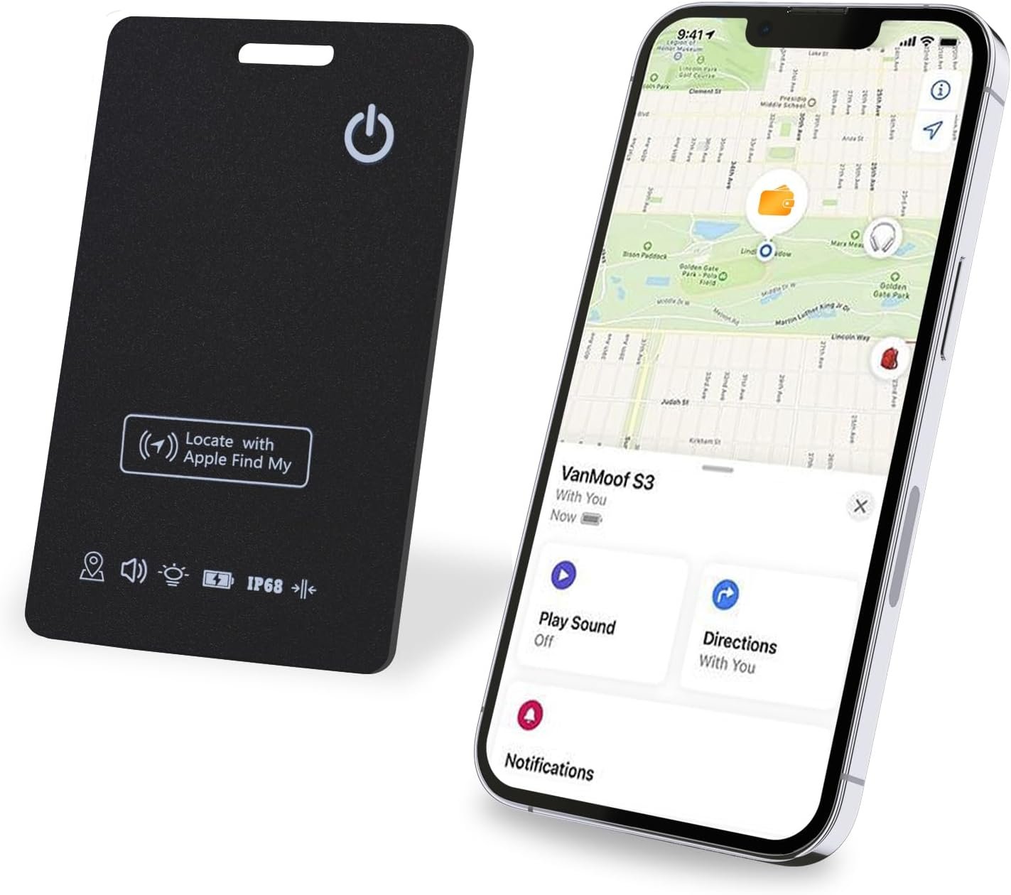 Airtag Wallet Tracker Thin 1.8mm, Rechargeable Air Tag Card Works with Apple Find My APP (iOS Only, Android not Supported), Item Finder Locator for Luggage Suitcase, Purse, Bags,IP68 Waterproof - Image 2