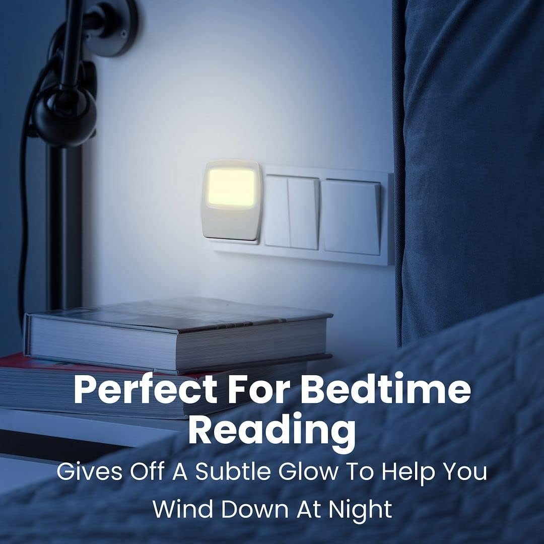 Plug-in LED Night Light, Low Light Night Light, Soft Warm White, Night Light Plug- Into Wall for Kids Toddlers Adults, Bathroom, Bedroom, Hallway, Kitchen, 120 Volts AC 60HZ 0.5 Watts, 4 Pack - Image 3