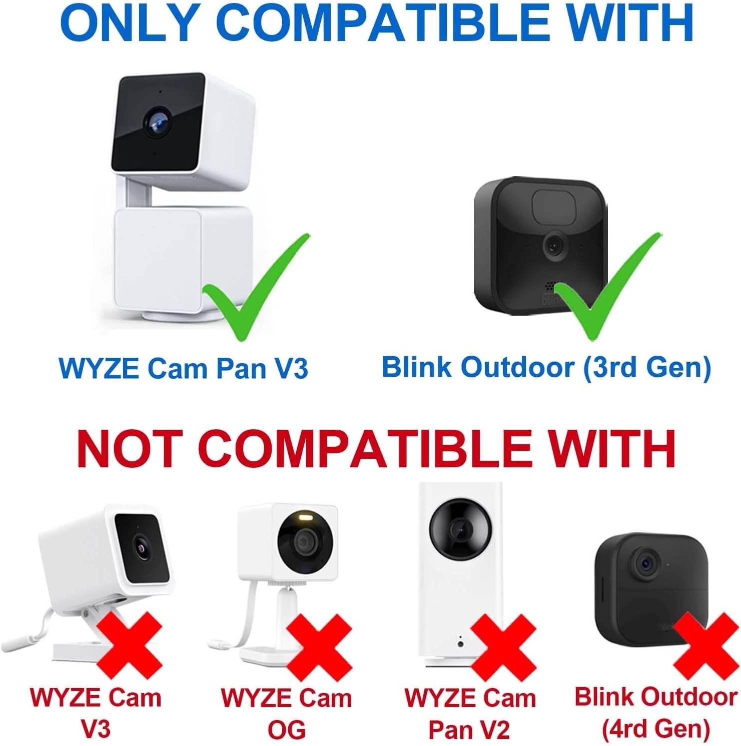 DIANMU 26FT Power Cord for Wyze Cam Pan V3 Indoor/Outdoor Camera, Blink Outdoor (3rd Gen), 90 Degree L-Shape Micro USB Flat Power Extension Weatherproof Charging Cord 2 Pack (Not for Wyze Cam V3) - Image 3