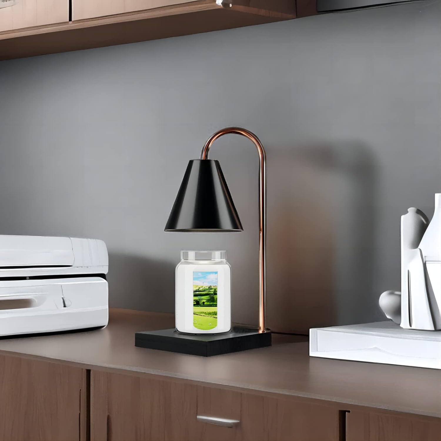 Candle Warmer Lamp, Dimmable Candle Warmer Lamp with Timer, Presents for Mom, Electric Candle Lamp Warmer with 2 Bulbs, for Jar Candles - Image 9