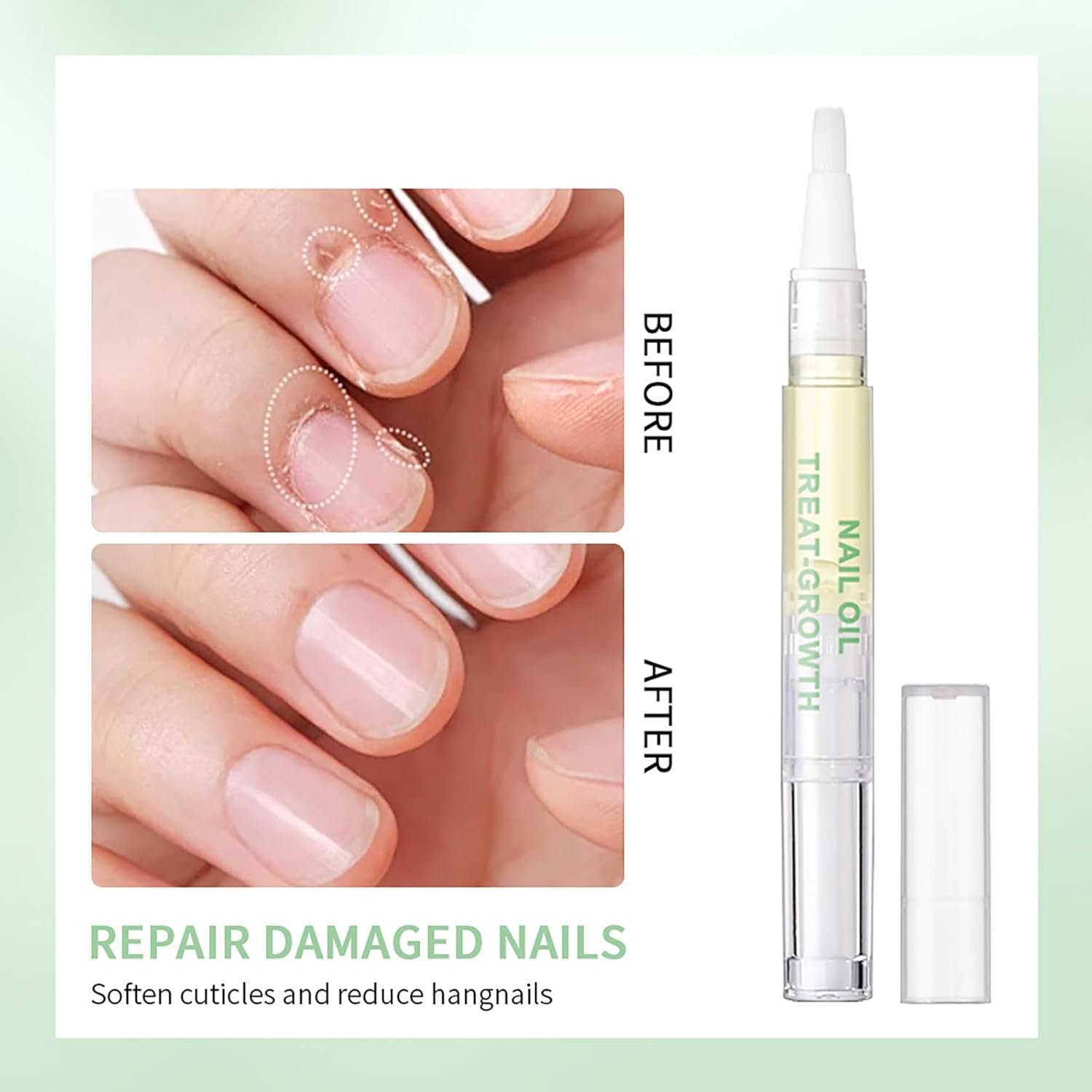 Nail Growth Oil Pen, Cuticle Oil Pen for Nail Growth, Nail Strengthener, Cuticle Oil for Nails, For Repair Damaged Nails, Add Shine, Strong Nail Surface, Growing Nails - Image 7