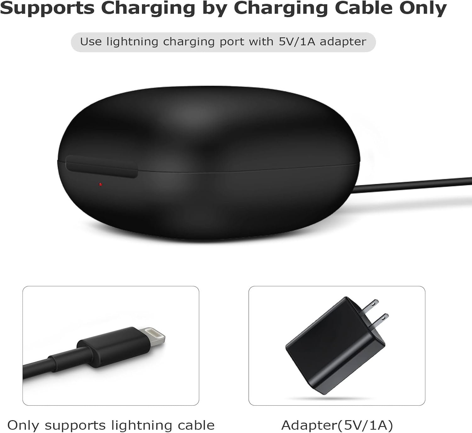 Jinstyles Charging Case Replacement Compatible for Powerbeats Pro Charger with Bluetooth Pairing Sync Button, 700mAh Built-in Battery (Not Include Powerbeats Pro) Black - Image 7